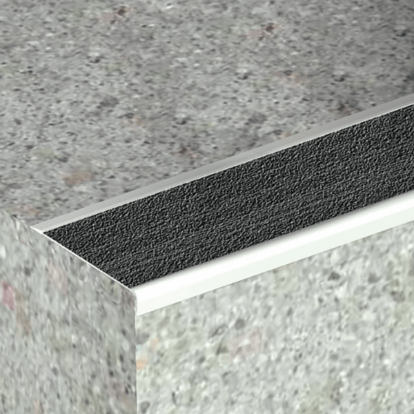 Aluminium Stair Nosing With Self Adhesive Insert