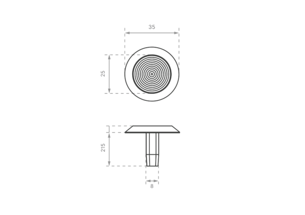 Aluminium Tactile Studs with Plug - Image 2
