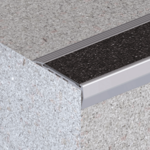 Aluminium Stair Nosing with Carb Insert