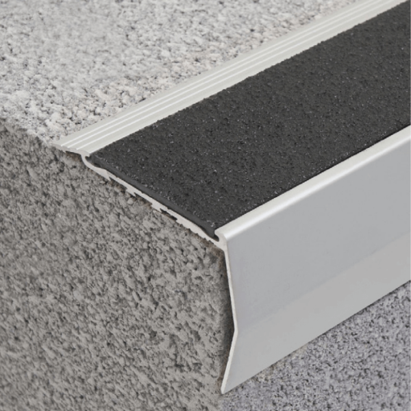 Aluminium Stair Nosing with Carb Insert