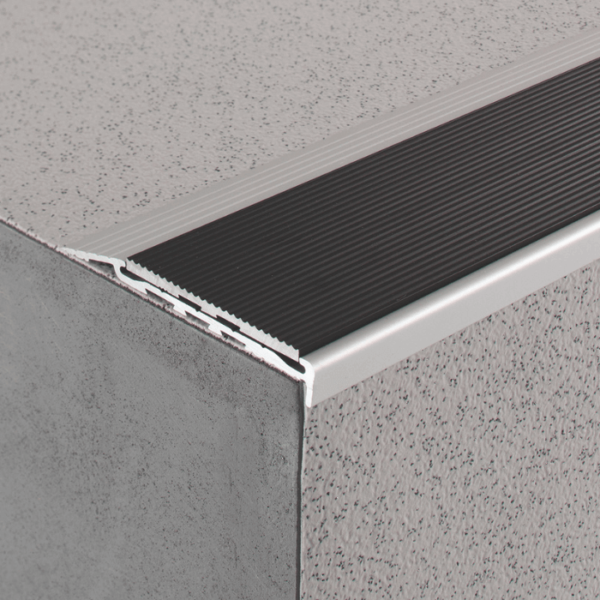 Aluminium Stair Nosing with Aluminium Insert