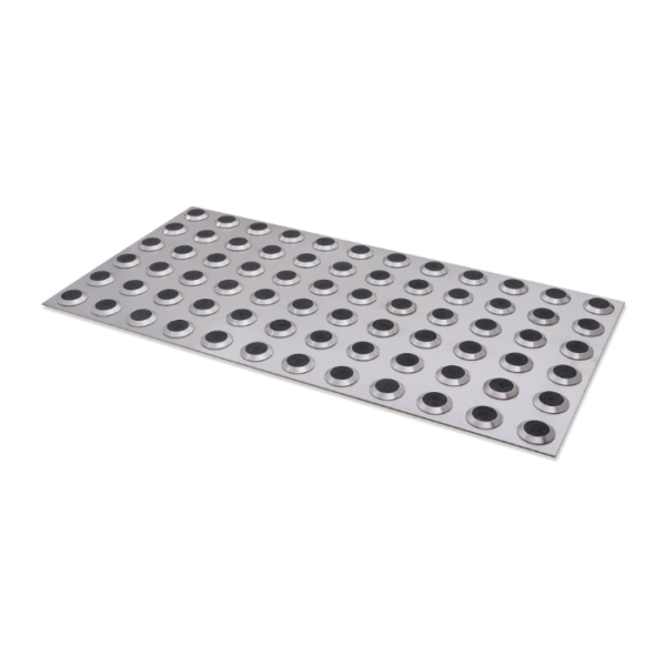 Stainless Steel Warning Tactile Plate with Carb Insert
